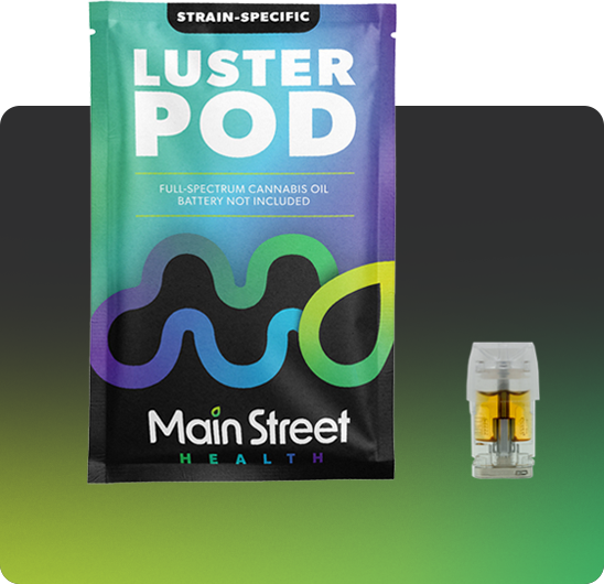Main Street Health Luster Pod and package