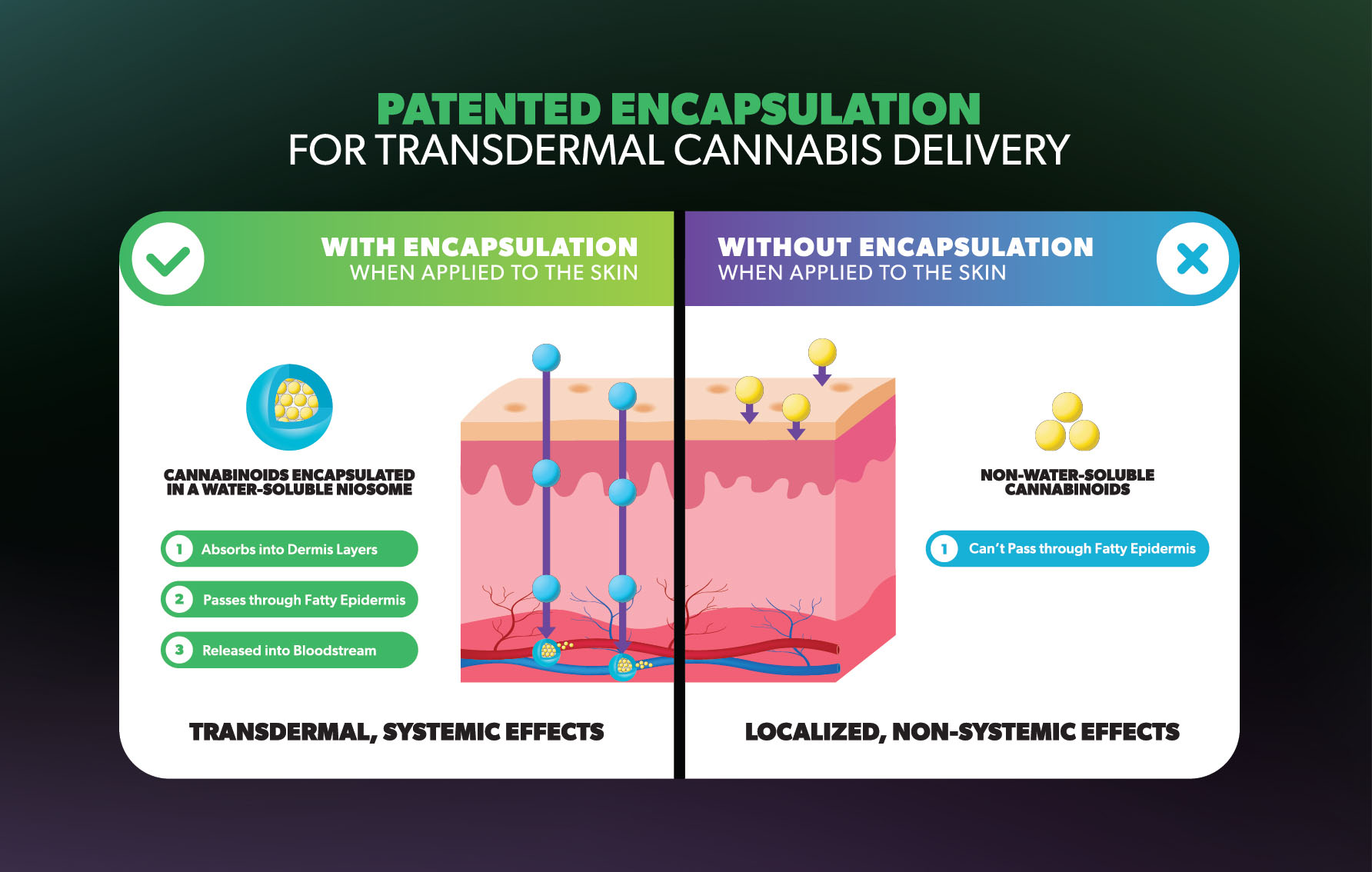 Encapsulation Cannabis delivery information