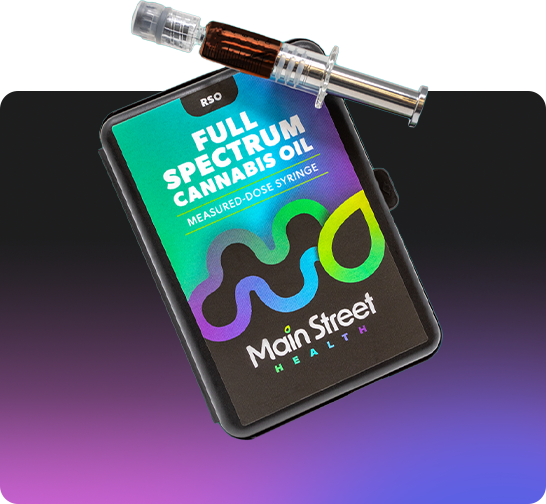Main Street Health Full Spectrum Cannabis Oil syringe and package